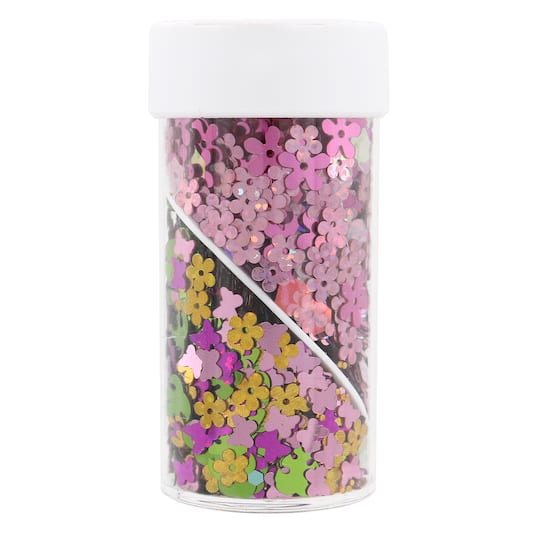 Butterfly Meadow Shaped Glitter Swirl Jar by Creatology&#x2122;